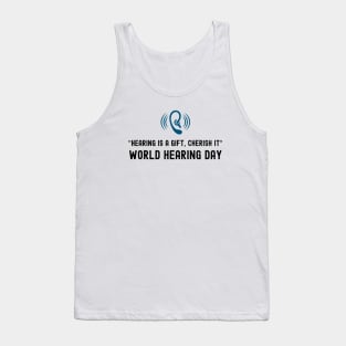 World Hearing Day , Deaf Awareness Tank Top